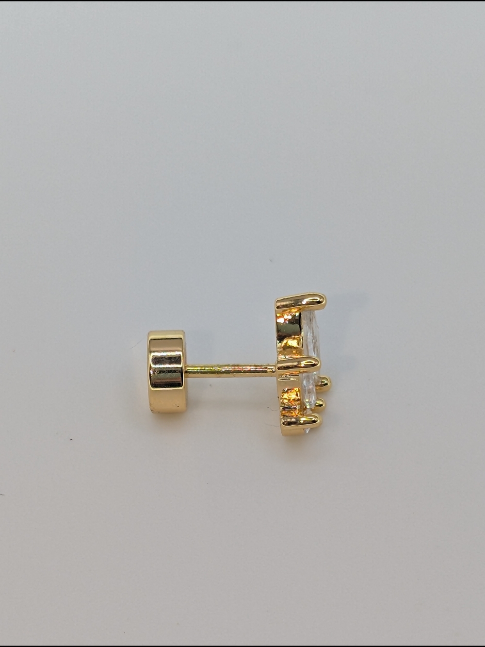 Triple Set Cubic Zirconia Earrings - Picture 2 of 2